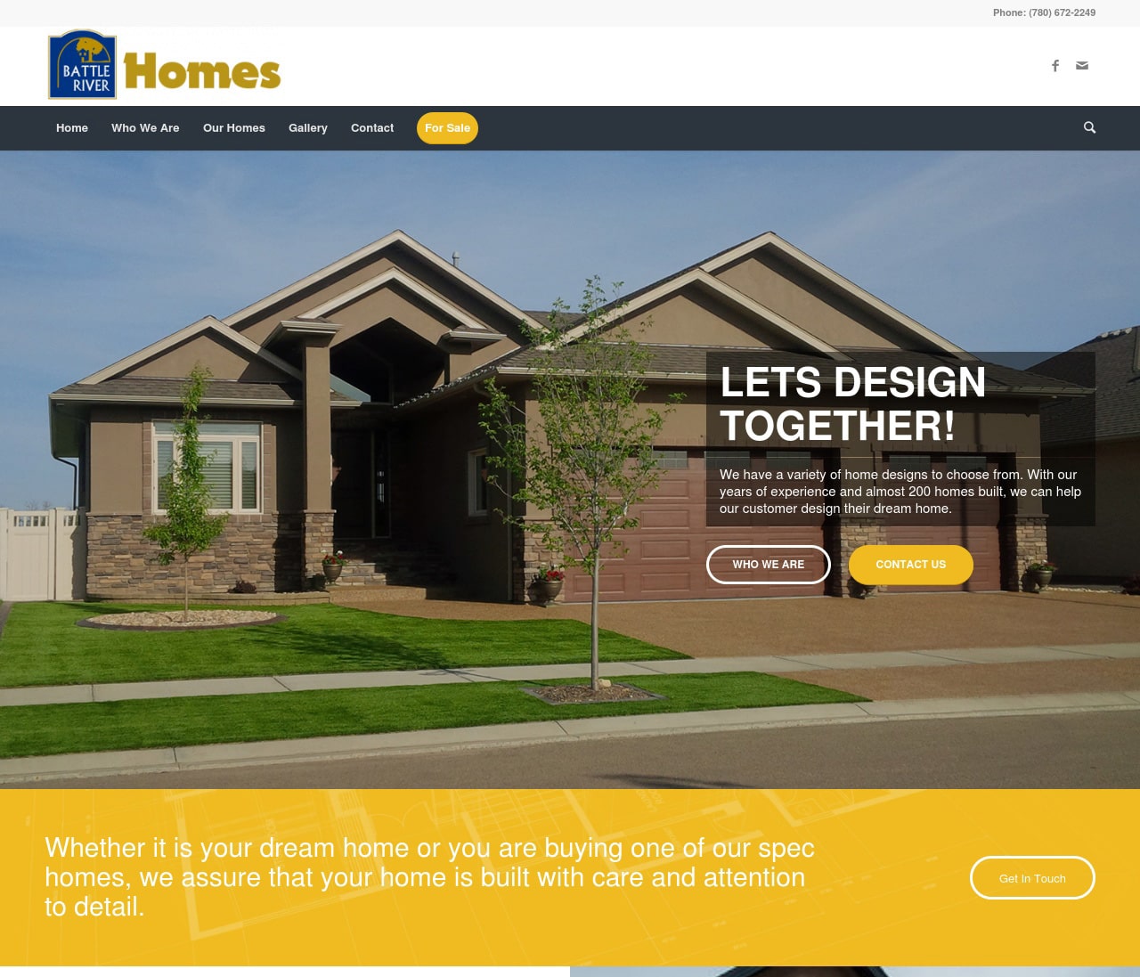 Battle River Homes Website